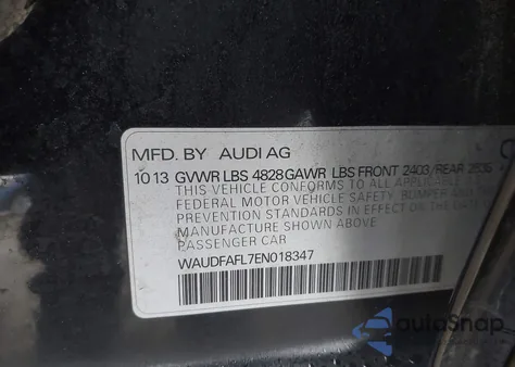 2014 Audi A4 2.0T Premium z USA, uszkodzony, nr VIN WAUDFAFL7EN018347